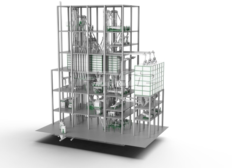 Трёхпроводная линия производства кормов для скота и птицы SZLH508 (45 т/ч)