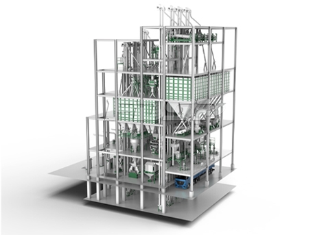 Четырехпроводная линия производства корма для скота и птицы SZLH420 (40 т/ ч)
